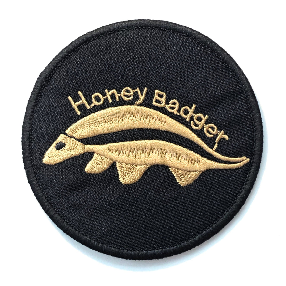 Honey Badger Embroidered Round Patch 8.3 cm