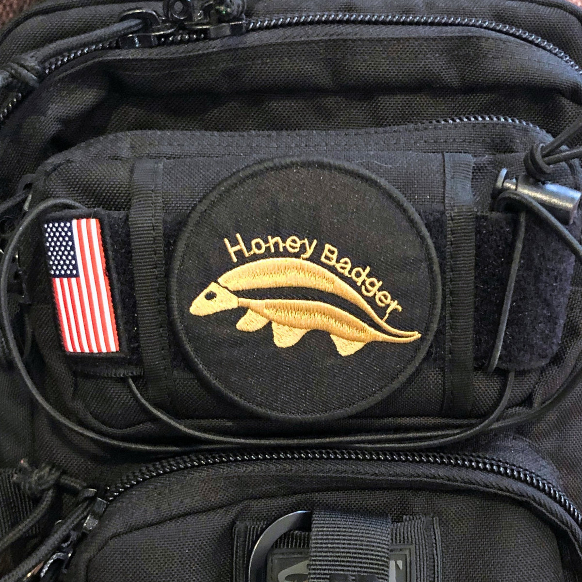Honey Badger Embroidered Round Patch 8.3 cm
