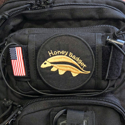 Honey Badger Embroidered Round Patch 8.3 cm