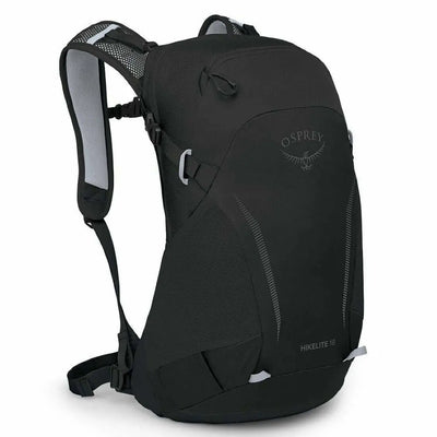 Osprey Hikelite 18-liter backpack with AirSpeed ventilation, sleek design, and minimalist style for hiking.