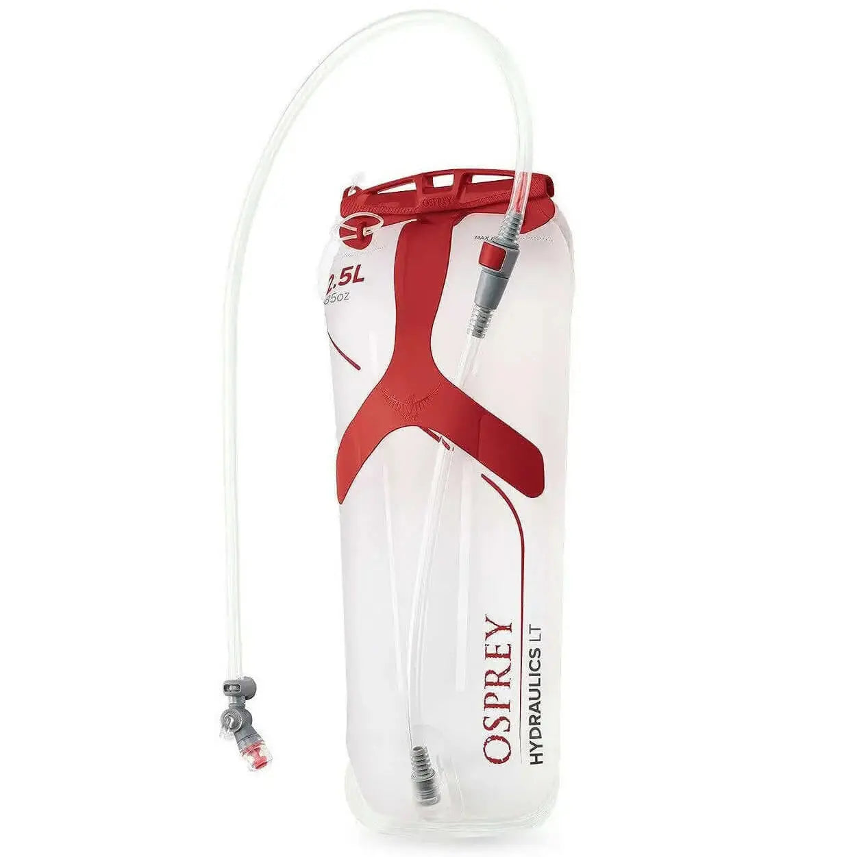 Osprey Hydraulics LT 2.5 L Reservoir, lightweight design, dual baffles, ideal for travel and trails.
