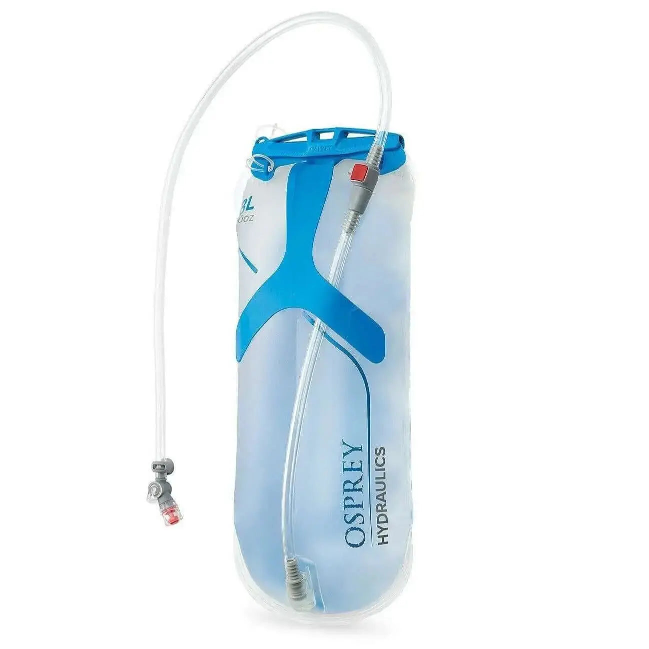 Osprey Hydraulics 3L Reservoir with ergonomic design, easy to fill and carry, ideal for travel and trails.