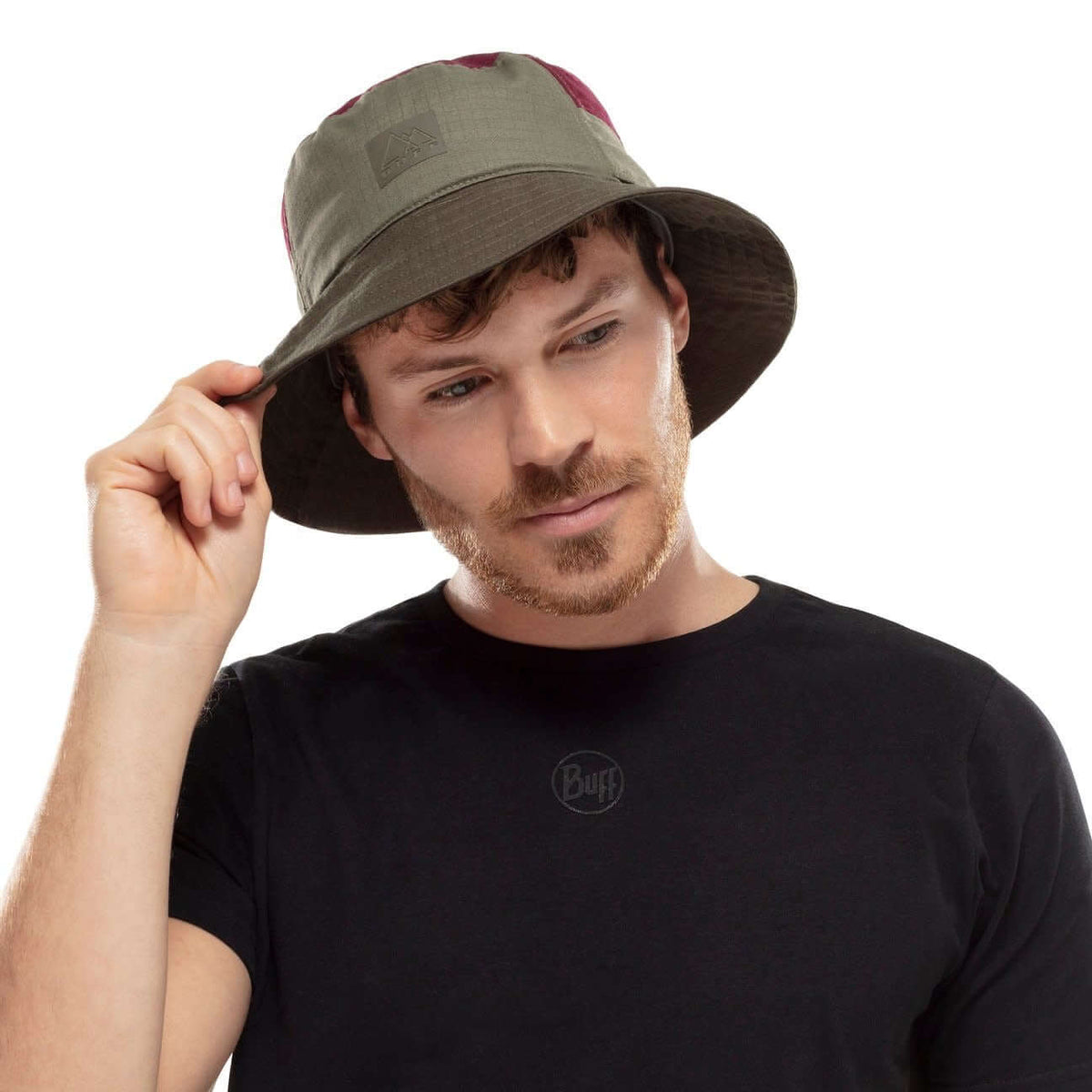 Buff Sun Bucket Hat Hak Khaki Outdoor UV Cap