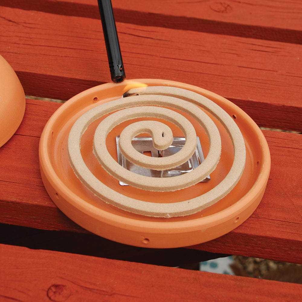 STV Citronella Terracotta Burner with 6 Pack Coils