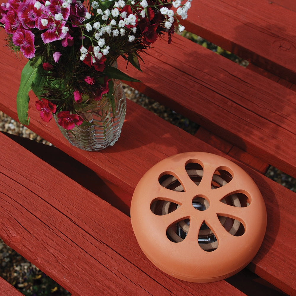 STV Citronella Terracotta Burner with 6 Pack Coils