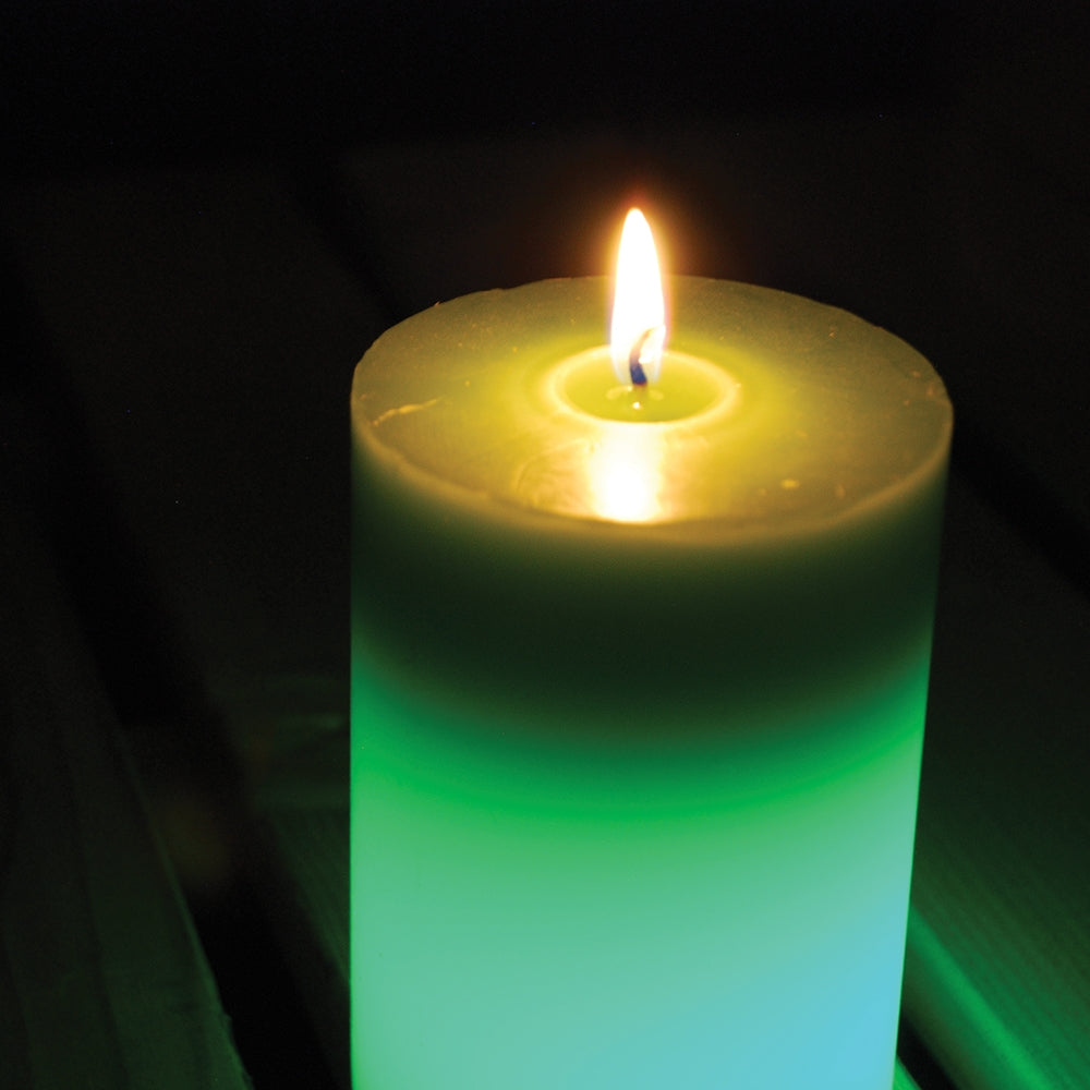 STV Citronella Colour-Change Pillar Candle LED Garden Light