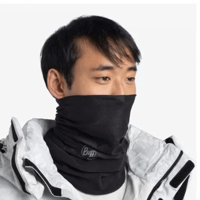 Buff Polar Neck Gaiter Solid Black Thermal