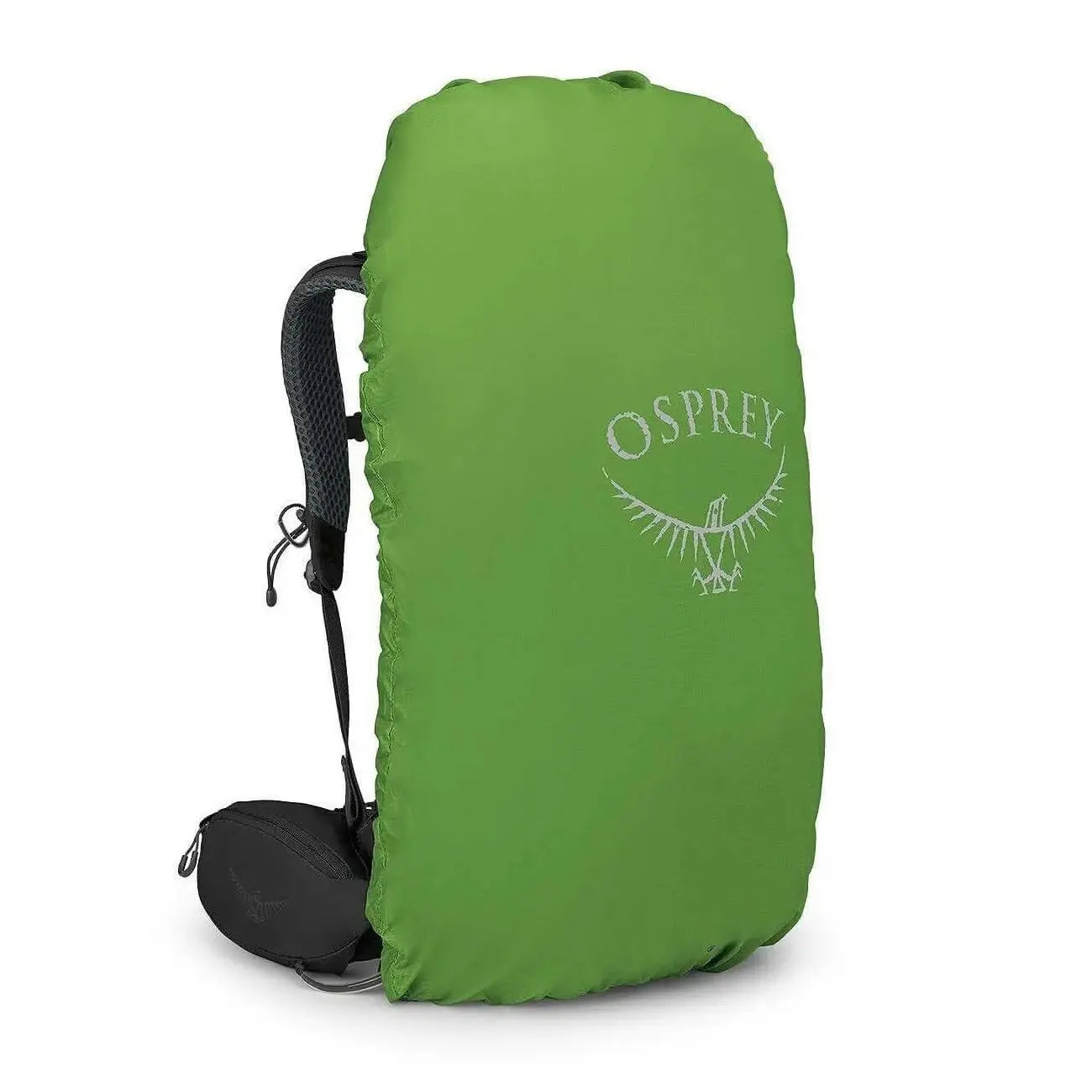 Osprey Kestrel 38 - Men backpack green rain cover for rugged outdoor adventures
