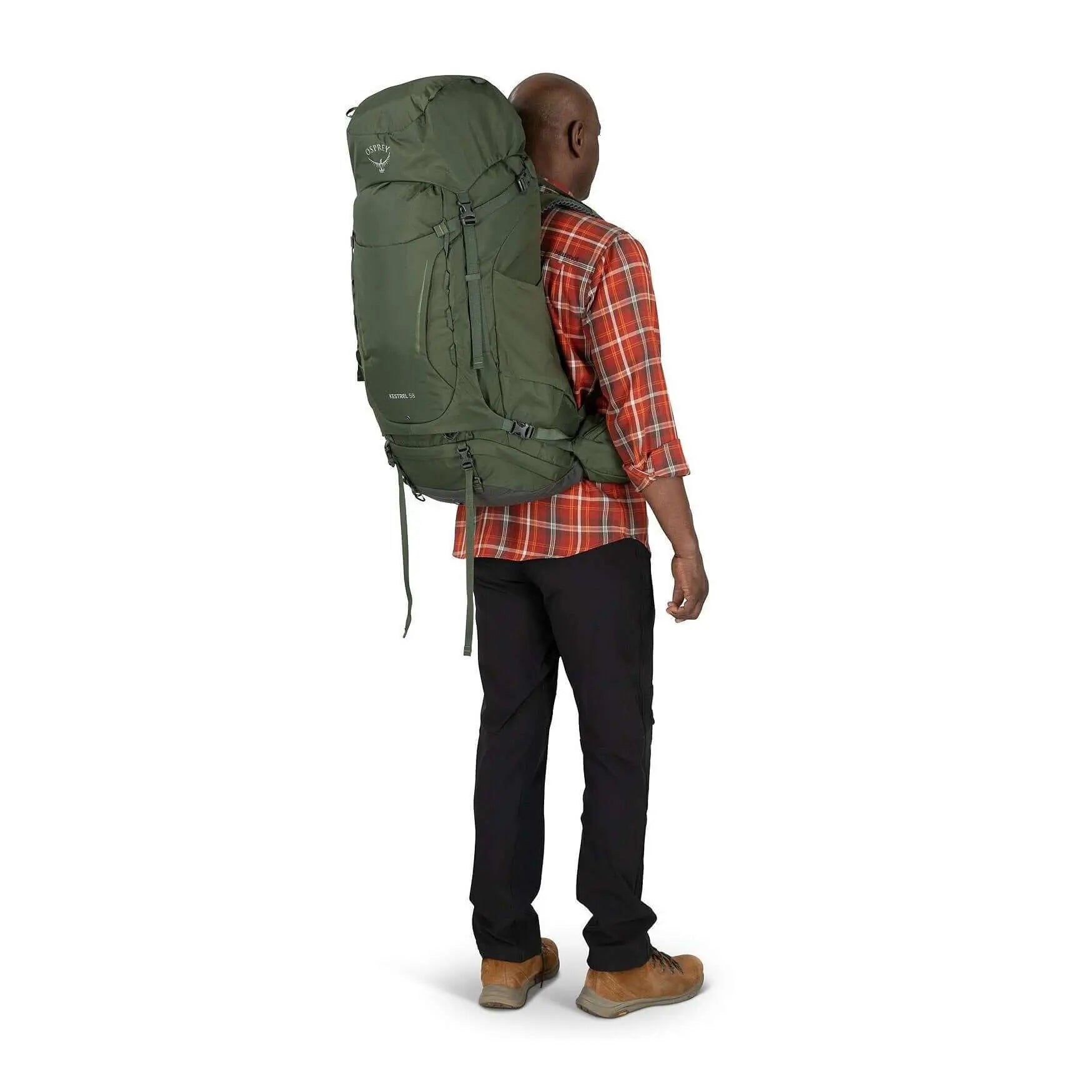 Osprey Kestrel 58 - Men rucksack for outdoor adventure, durable design, ideal for backpacking and wilderness trails.