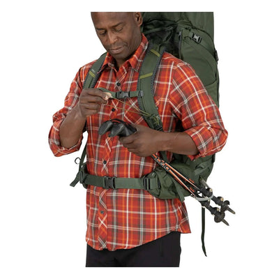 Osprey Kestrel 58 - Men rucksack for outdoor adventures and backpacking.