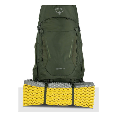 Osprey Kestrel 58 - Men backpack designed for rugged outdoor adventures, featured with durable fabric and essential gear compartments.