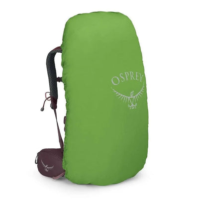 Kyte 48 - Women rucksack from Osprey in vibrant green, perfect for outdoor adventures and heavy gear hauling.