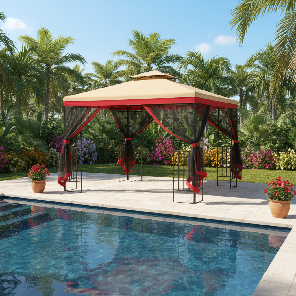 Procamp Dual Color Steel Gazebo 3m x 3m - Shop  Shade Shelters at  Trekaline