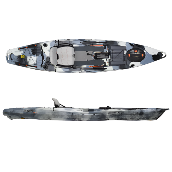 FeelFree Lure 13.5 With Rudder Kayak Setup