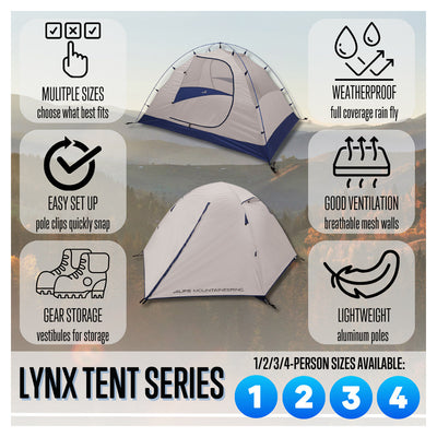Alps Mountaineering Lynx 4 Tent with Floor Saver - Shop  Backpacking Tents at  Trekaline