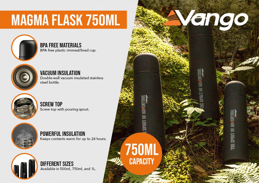 Vango Magma Copper Coated Vacuum Flask - Shop  Thermoses at  Trekaline