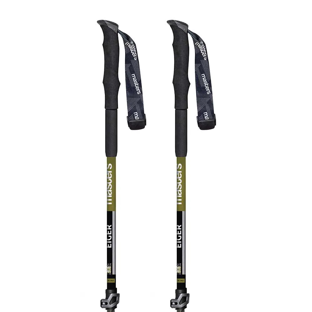 Masters Eiger Trekking Poles - Black / Green