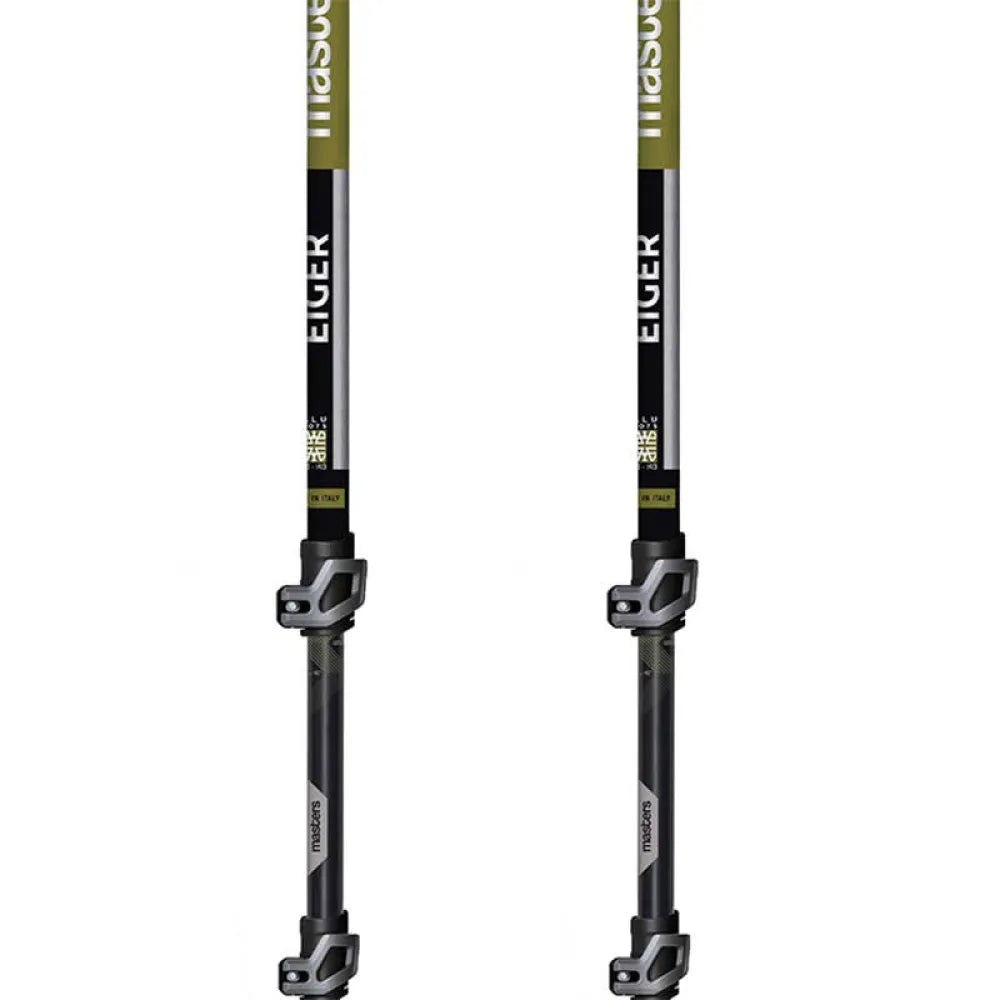 Masters Eiger Trekking Poles - Black / Green