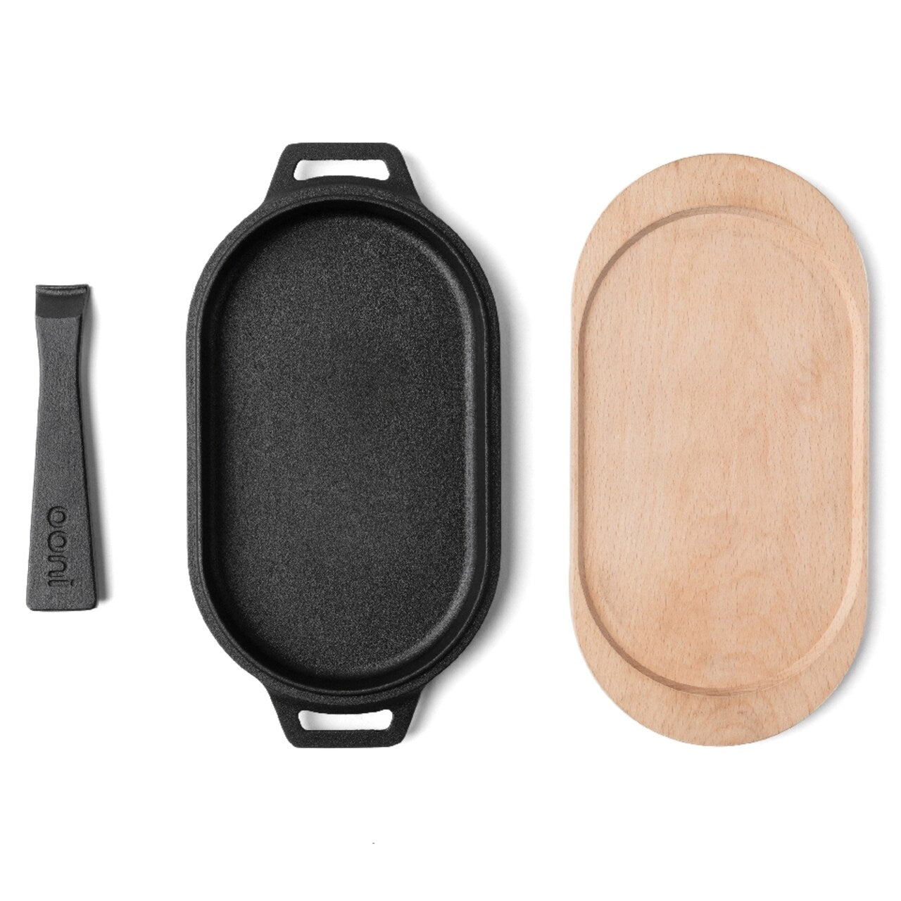 Ooni Cast Iron Sizzler Pan with Board - Shop  Frying Pans at  Trekaline