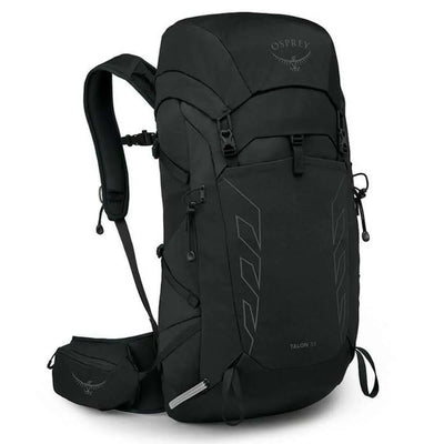 Osprey Talon 33 Extended Fit showing the breathable AirScape backpanel and harness.