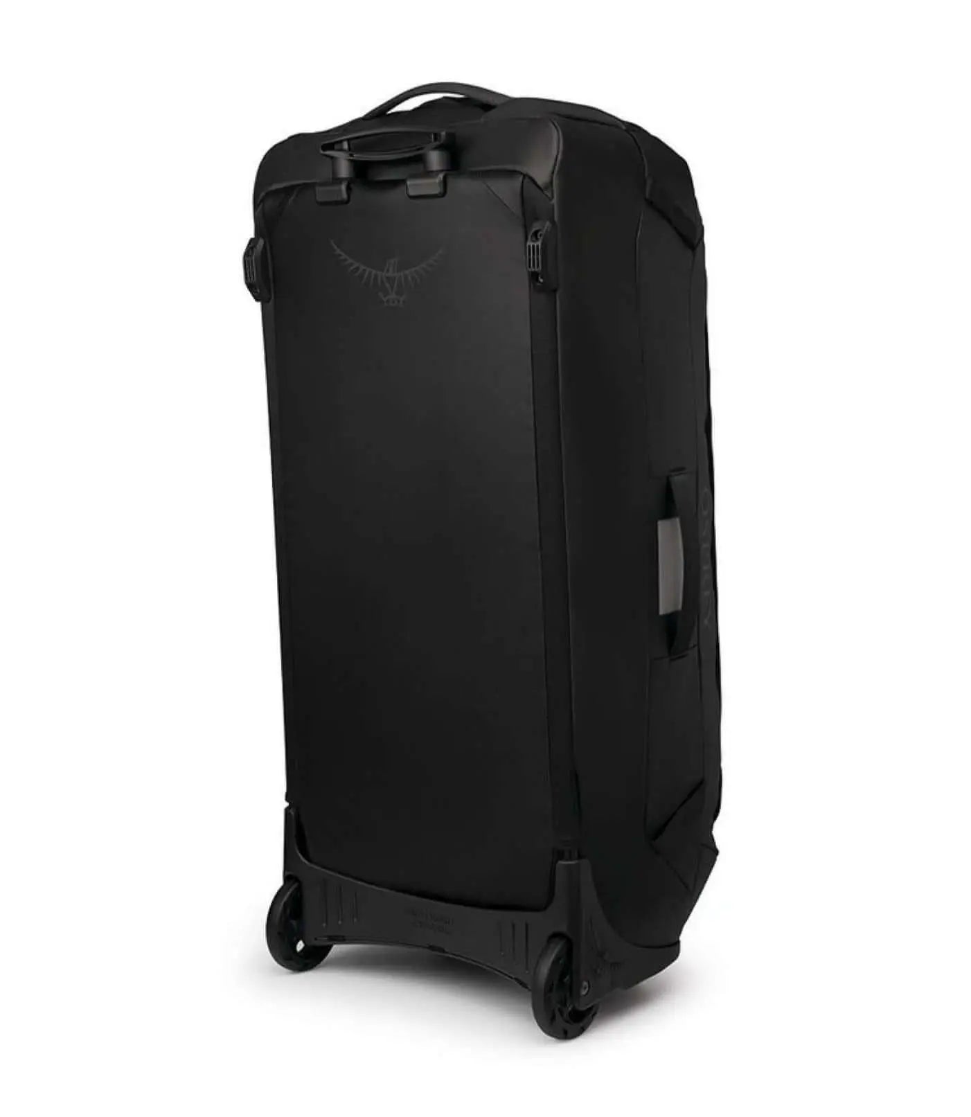 Transporter Wheeled Duffel 120 by Osprey, rugged design with high-clearance wheels for adventure travel.