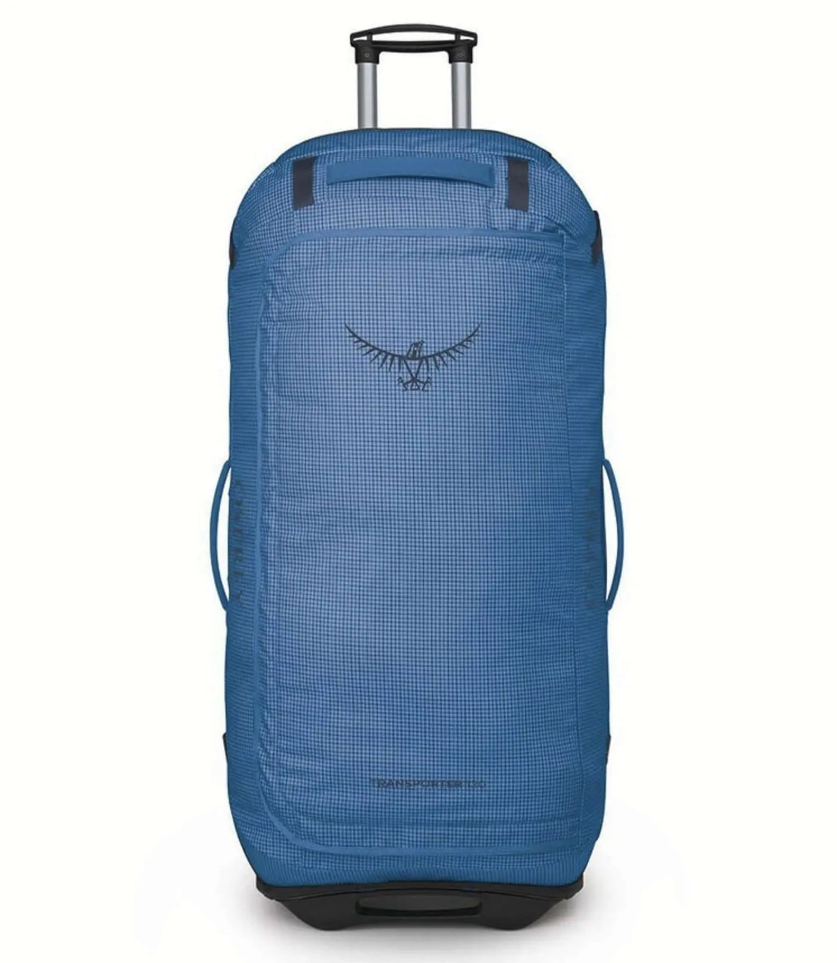 Transporter Wheeled Duffel 120 by Osprey, rugged wheeled duffel bag with durable water-resistant fabric.