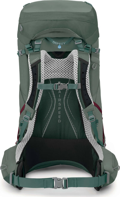 Osprey Aura AG LT 65 - Women backpack with AntiGravity suspension and lightweight design for comfortable backcountry expeditions.