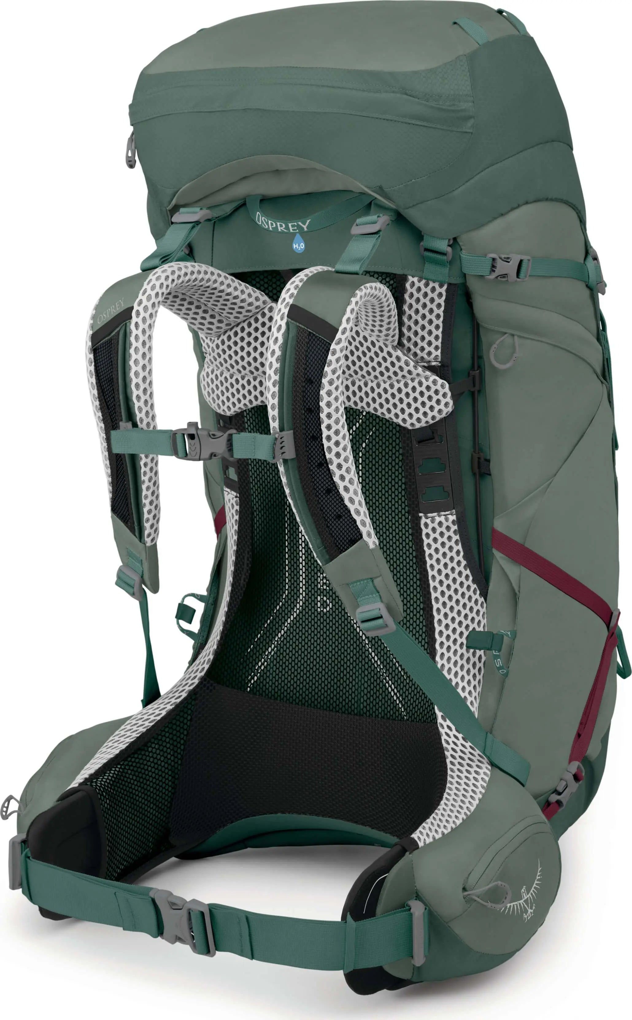 Osprey Aura AG LT 65 - Women backpack with AntiGravity suspension for lightweight, comfortable backcountry expeditions.
