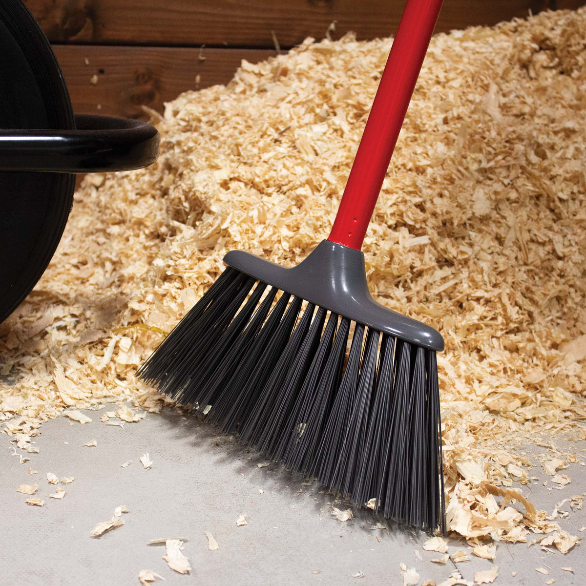 Red Gorilla Poly Yard Broom with Soft Bristle