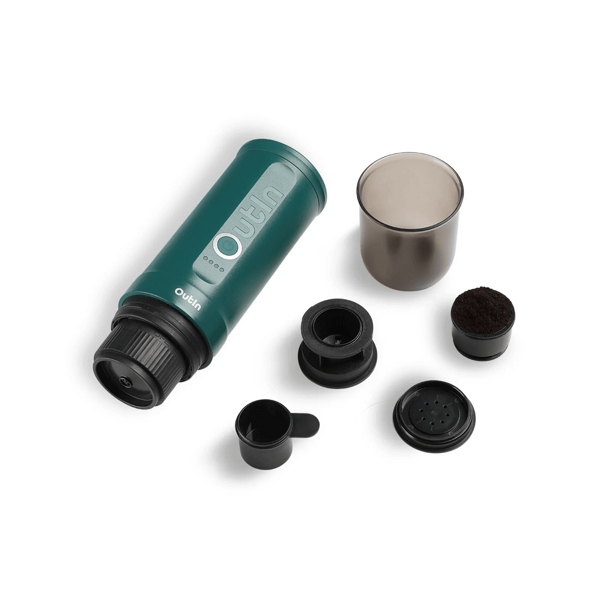 Outin Nano Portable Espresso Machine - Teal pods