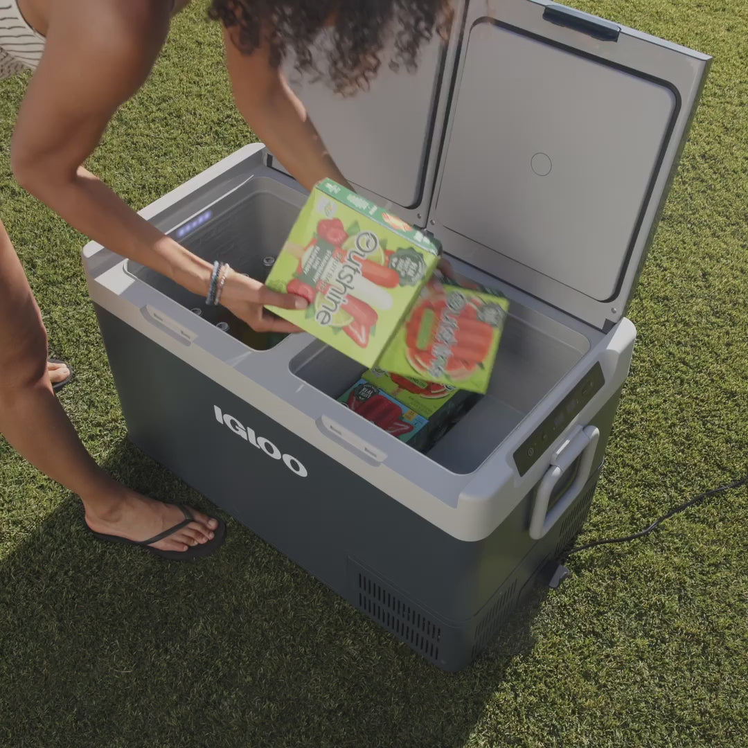 Igloo Iceless Compressor Fridge 80DZ Dual Zone Freezer 83 Quart