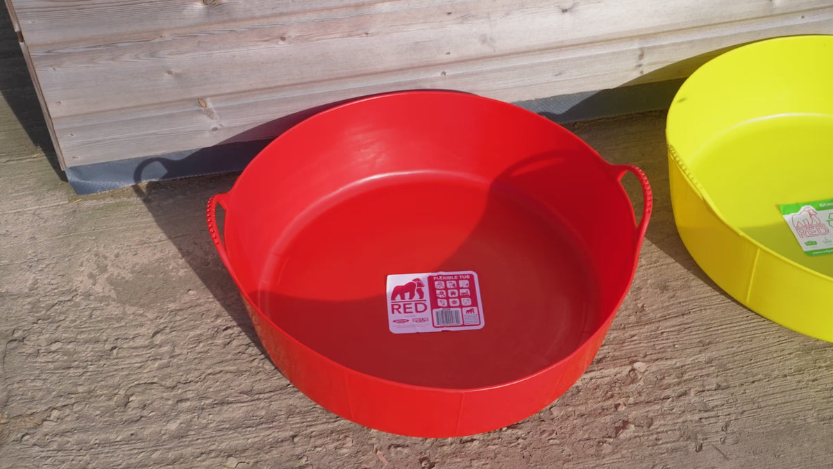 Red Gorilla Tub Large Shallow Utility Tub 35 L