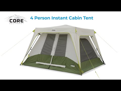 Load video: Core Equipment 4 Person Instant Performance Tent