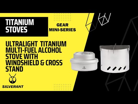 Ultralight Titanium Multi-Fuel Alcohol Stove