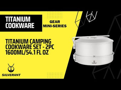SilverAnt Titanium Camping Cookware Set 1.6L