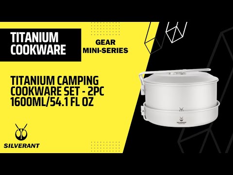 SilverAnt Titanium Camping Cookware Set 1.6L