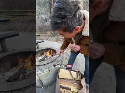 Barebones Telescoping Brass Fire Blower