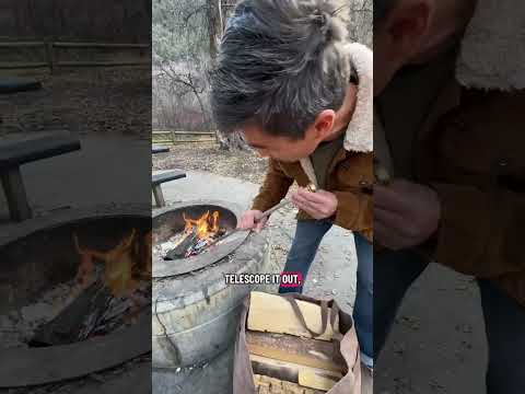 Barebones Telescoping Brass Fire Blower