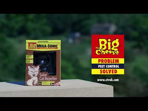 STV Big Cheese Mega-Sonic Solar Cat Repeller [QA Type - ]