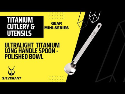 SilverAnt Long Handle Titanium Spoon
