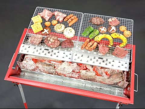Load video: Greenlife Smokeless BBQ Charcoal Grill