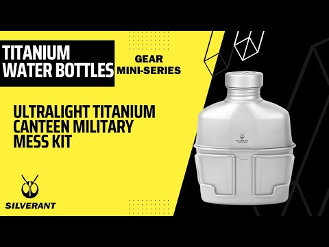 SilverAnt Titanium Canteen Military Mess Kit 1L