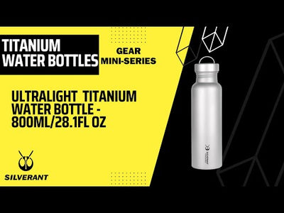 SilverAnt Round Titanium Water Bottle 800 ml