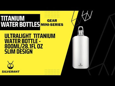 SilverAnt Ultralight Titanium Water Bottle Slim 800 ml