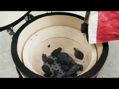 Kamado Joe Jr 13-inch Ceramic Grill with Cast Iron Stand