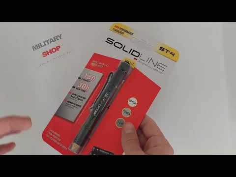 Load video: Ledlenser Solidline ST4 Aluminum Penlight