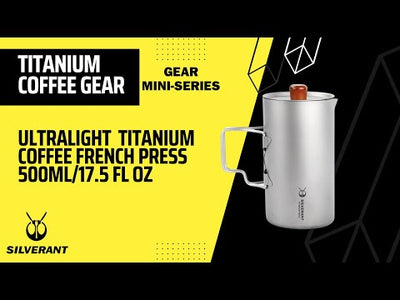 SilverAnt Ultralight Titanium Coffee French Press