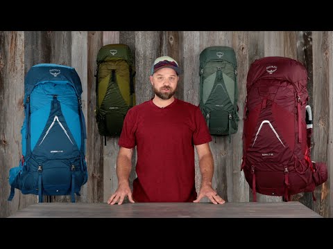Osprey Aura AG LT 65 - Women backpacks showcasing streamlined design and AntiGravity suspension for comfort and capacity.