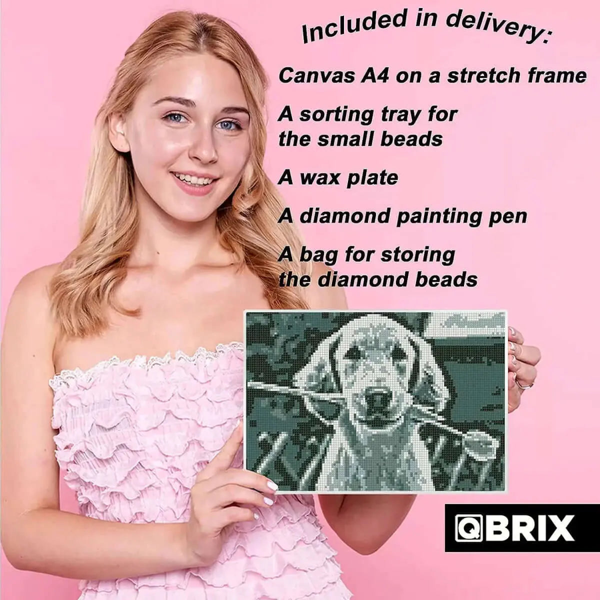 Qbrix A4 Original Diamond Painting Kit - Shop  Puzzles at  Trekaline