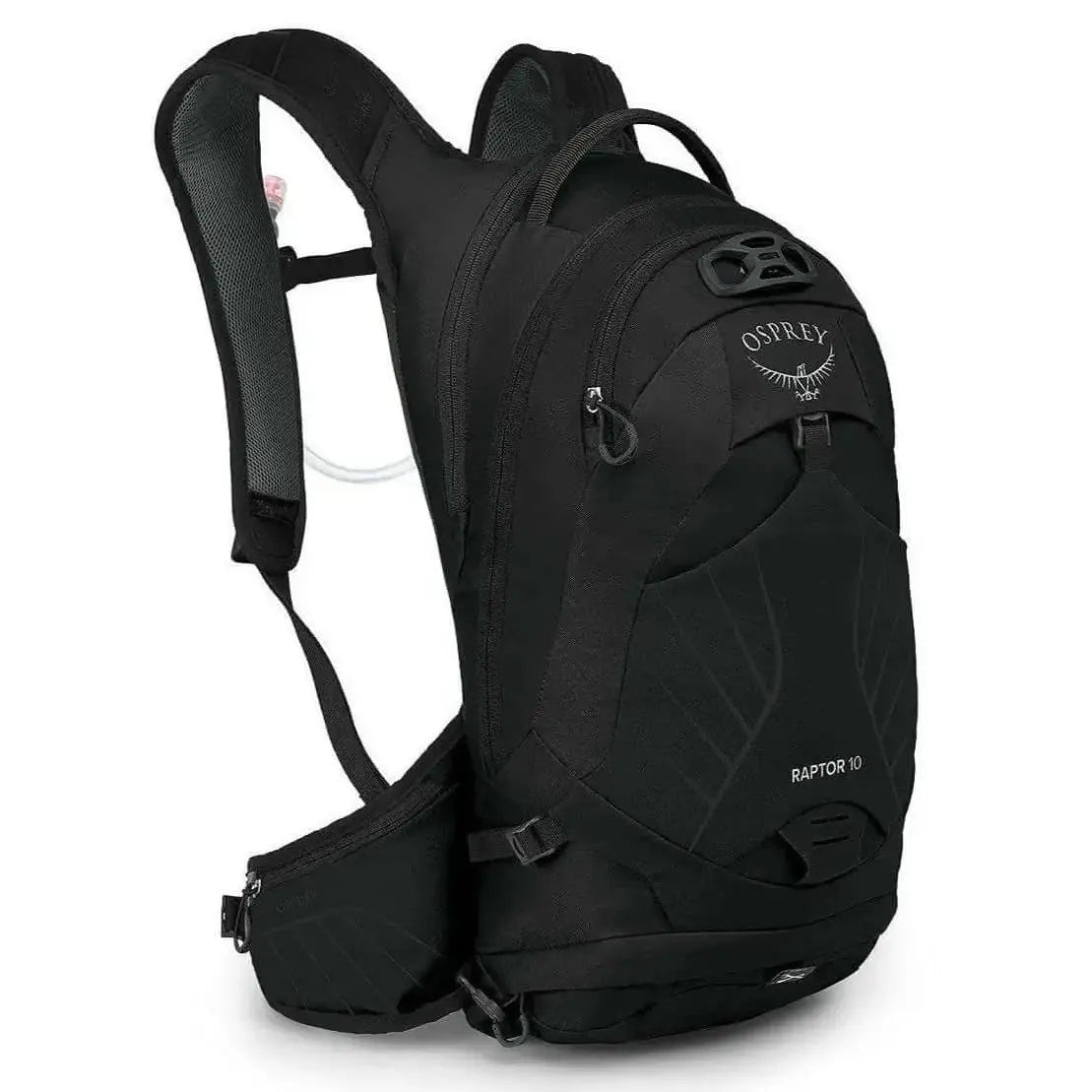 Osprey Raptor 10 mountain biking backpack with 10-liter capacity and Hydraulics reservoir for all-day action.